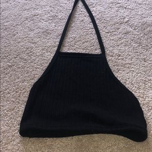 Black halter top